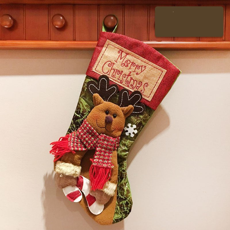 Christmas Stocking with Santa, Snowman or Deer (photo 7)