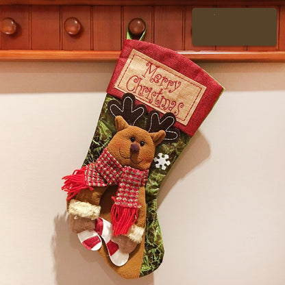 Christmas Stocking with Santa, Snowman or Deer (photo 7)