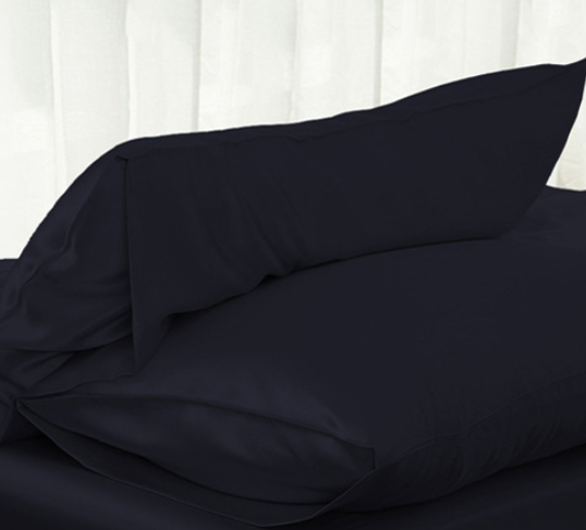 Satin Pillowcase, Polyester - Navy (photo 5)