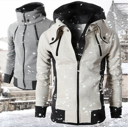 Men's Zip-Up Hooded Fleece Jacket