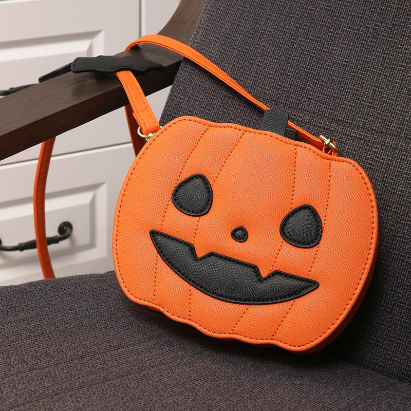 Pumpkin and Bat Crossbody Bag (photo 8)