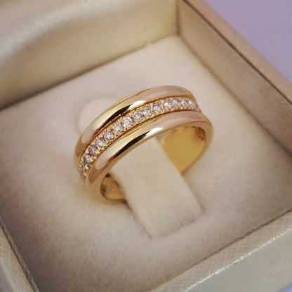 Rhinestone Ring, Gold or White Gold Tone (photo 8)