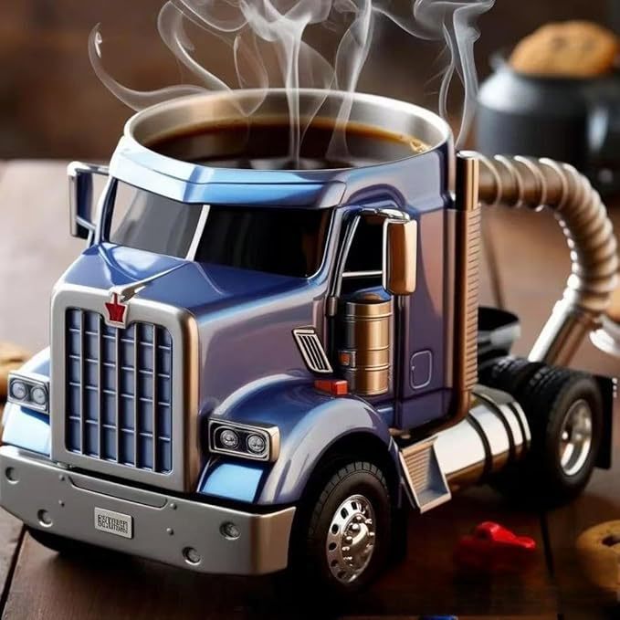 Semi Truck Shaped Coffee Mug, 11 oz (photo 3)