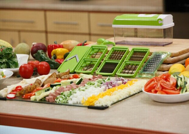 12-Piece Handheld Vegetable Chopper Set (photo 4)