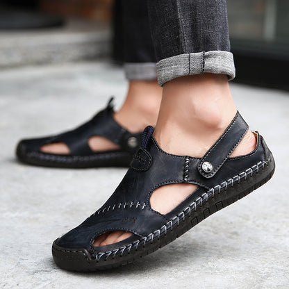 Men's Closed-Toe Adjustable Slide Sandals (photo 2)