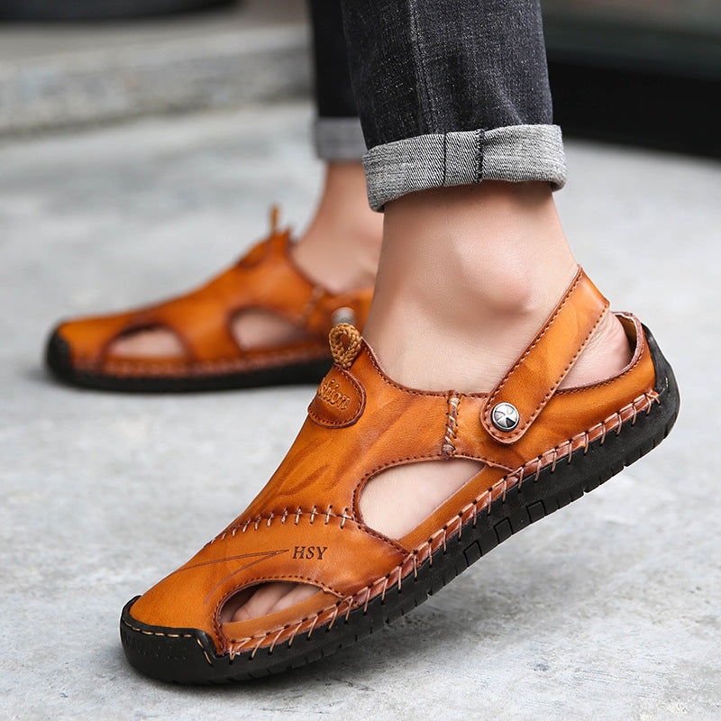 Men's Closed-Toe Adjustable Slide Sandals (photo 4)