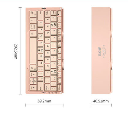 Mini Folding Bluetooth Keyboard with Stand (photo 6)