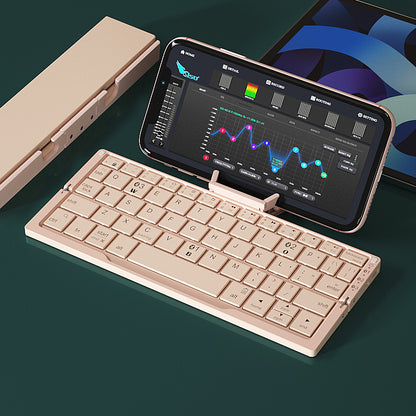 Mini Folding Bluetooth Keyboard with Stand (photo 3)
