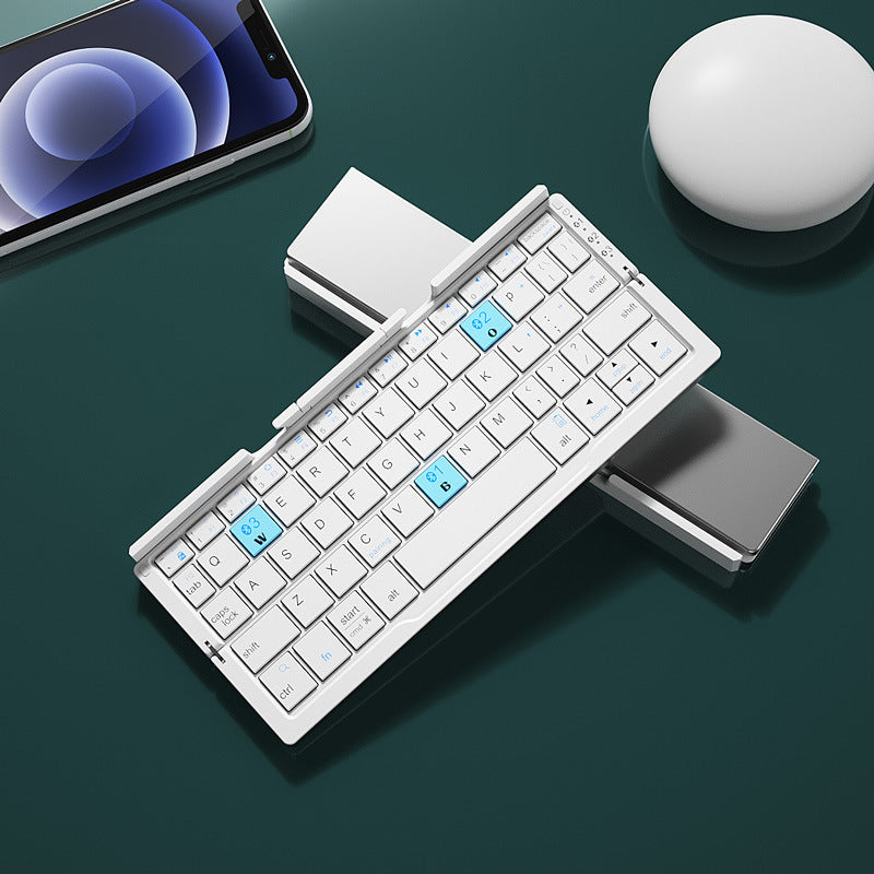 Mini Folding Bluetooth Keyboard with Stand (photo 5)