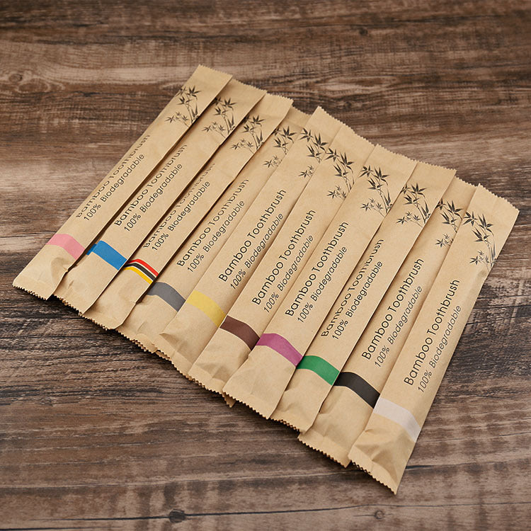 Bamboo Toothbrushes with Soft Bristles (photo 3)