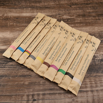 Bamboo Toothbrushes with Soft Bristles (photo 3)