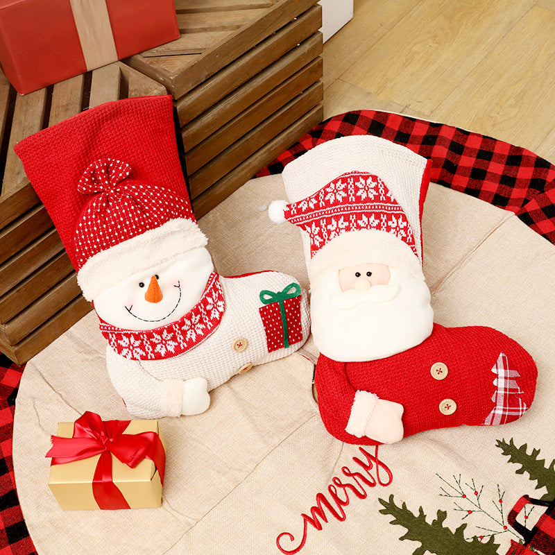 Large Knit Christmas Stocking (photo 3)