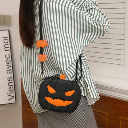 Pumpkin and Bat Crossbody Bag (photo 6)