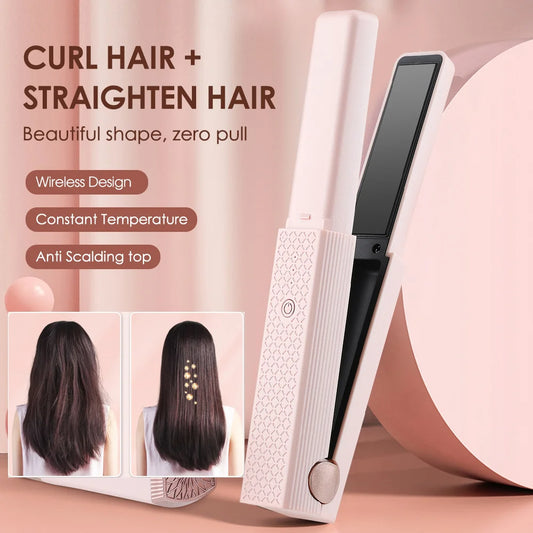 Cordless USB Mini Ceramic Hair Straightener