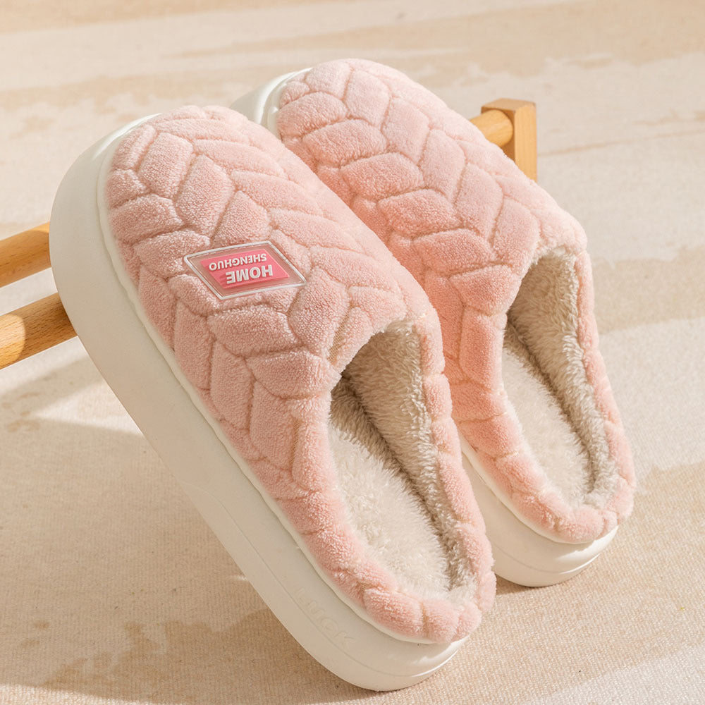 Thick-Sole Plush Winter House Slippers (photo 7)