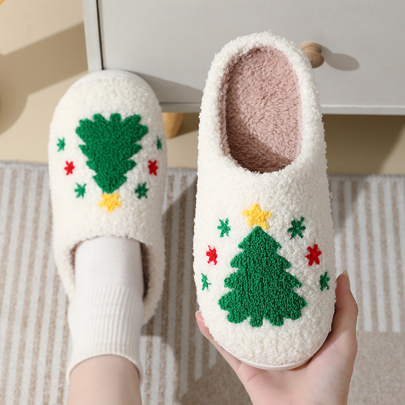 Christmas Cartoon Plush Slippers (photo 8)