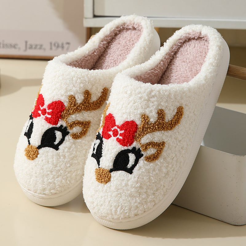 Christmas Cartoon Plush Slippers (photo 9)