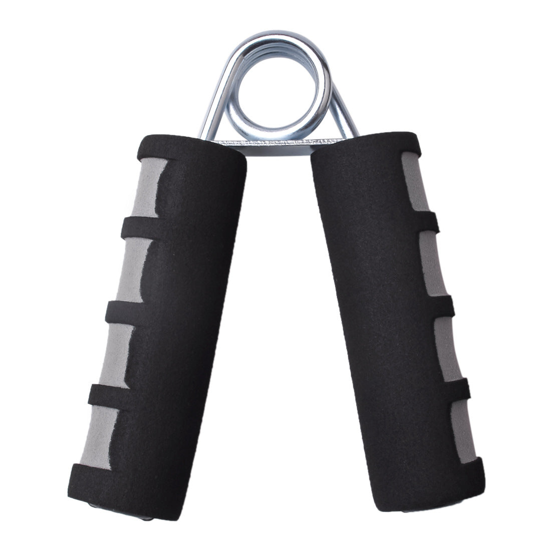 Spring Hand Grip Strengthener with Foam Handles - Black & Gray (photo 2)