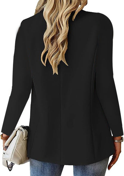 Women's Lapel Button Suit Jacket (photo 21)