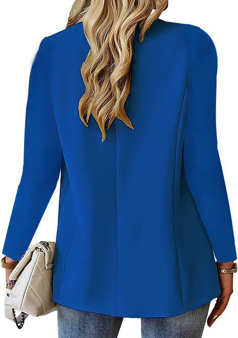 Women's Lapel Button Suit Jacket (photo 8)