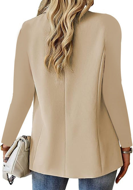 Women's Lapel Button Suit Jacket (photo 27)
