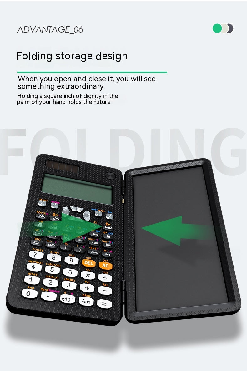 Foldable Scientific Calculator with LCD Writing Pad (photo 8)