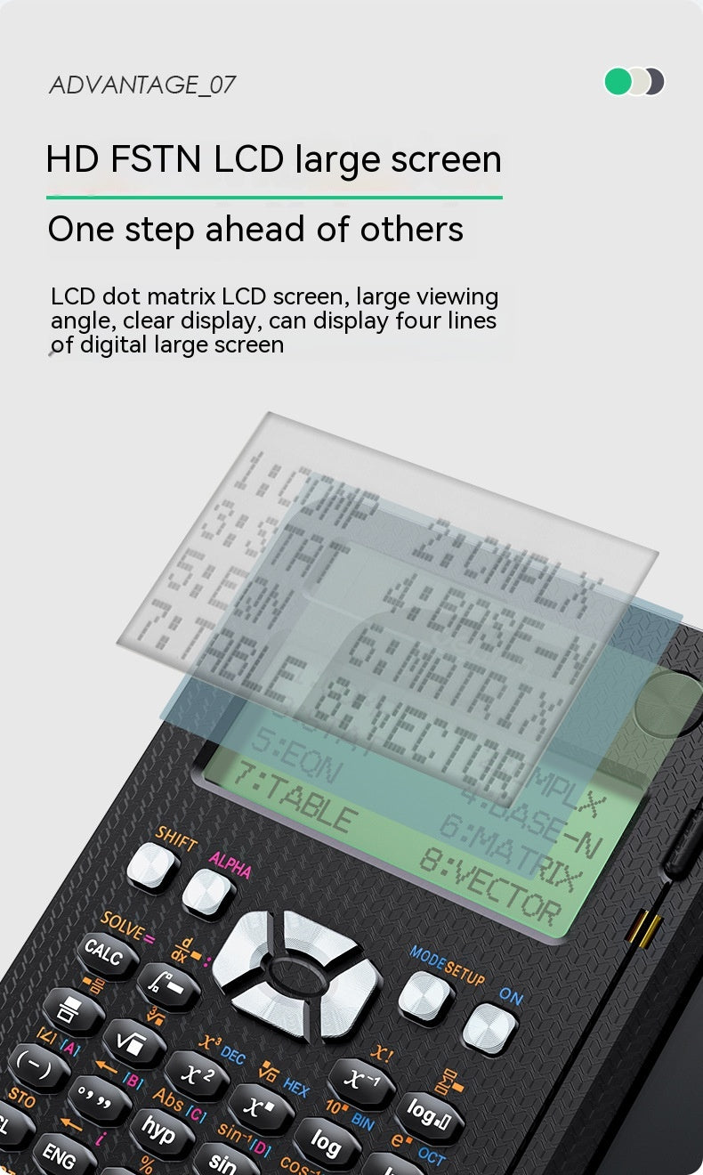 Foldable Scientific Calculator with LCD Writing Pad (photo 9)