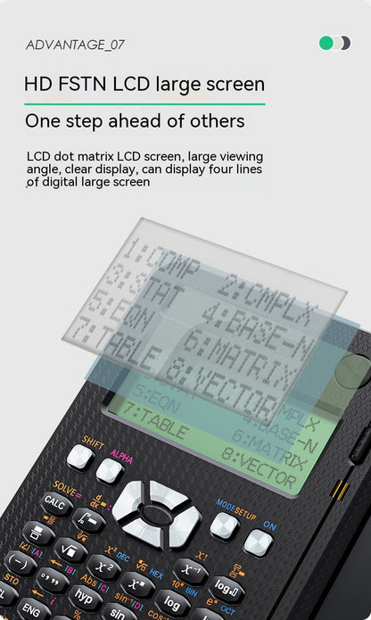 Foldable Scientific Calculator with LCD Writing Pad (photo 9)