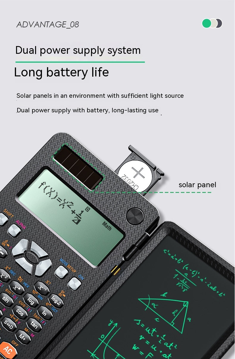 Foldable Scientific Calculator with LCD Writing Pad (photo 10)