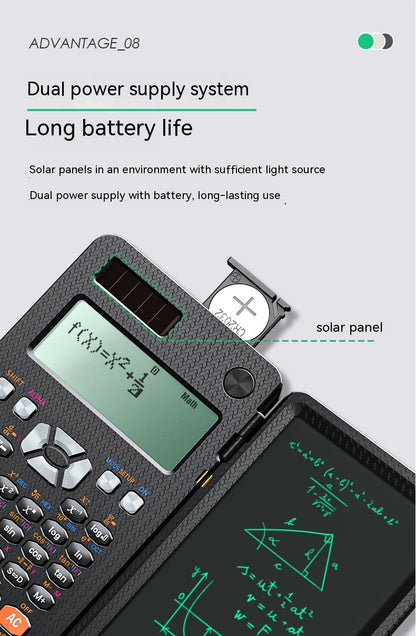 Foldable Scientific Calculator with LCD Writing Pad (photo 10)