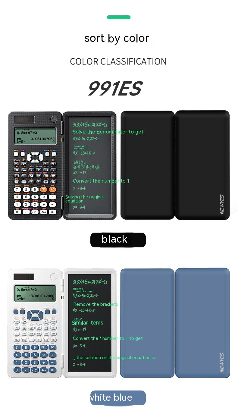Foldable Scientific Calculator with LCD Writing Pad (photo 12)