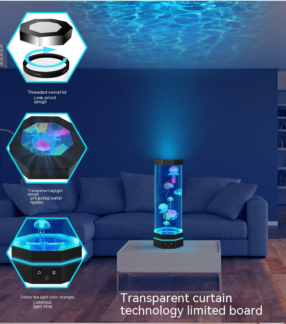 15-Inch Jellyfish Lava Lamp with Remote, 17 Colors (photo 9)