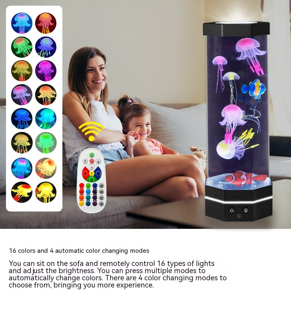 15-Inch Jellyfish Lava Lamp with Remote, 17 Colors (photo 10)