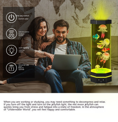 15-Inch Jellyfish Lava Lamp with Remote, 17 Colors (photo 11)