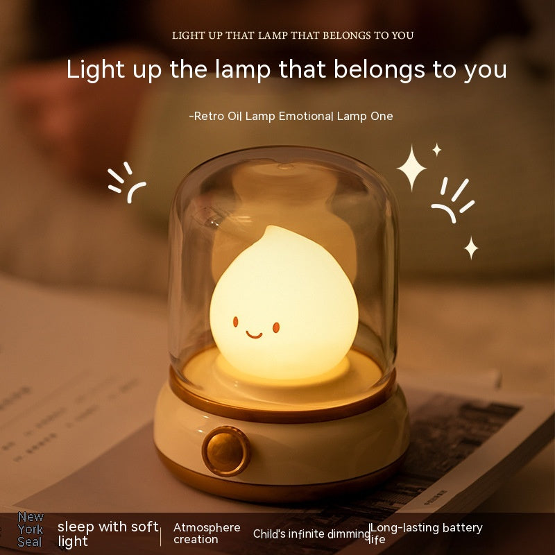 Retro Oil-Lamp Style Rechargeable LED Night Lamp (photo 5)