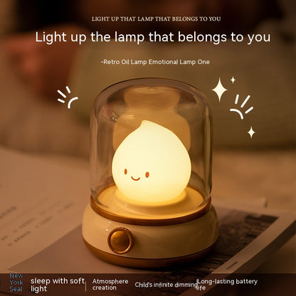 Retro Oil-Lamp Style Rechargeable LED Night Lamp (photo 5)
