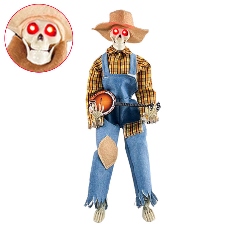Halloween Skeleton Guitarist Decoration (photo 12)