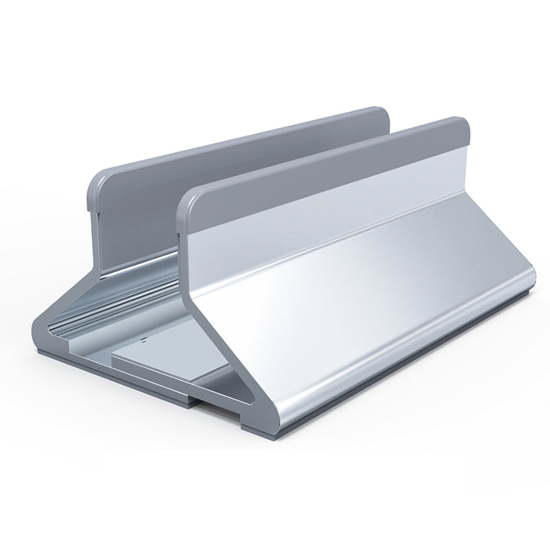 Vertical Aluminum Alloy Laptop Stand for Laptops Up to 17 in - Space Gray (photo 2)