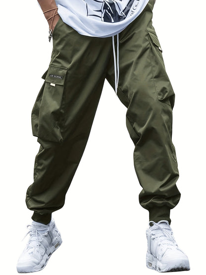 Men's Multi-Pocket Cargo Drawstring Pants (photo 9)