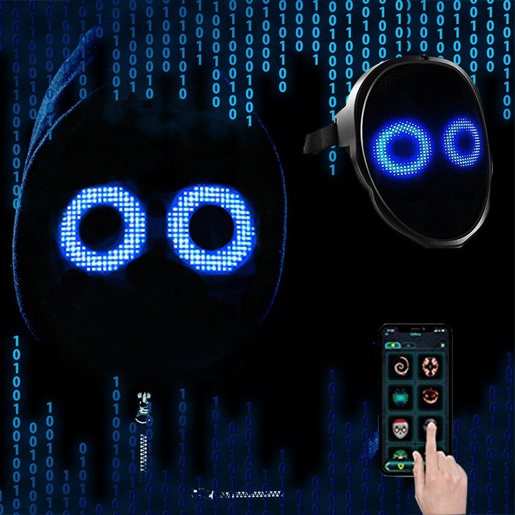 Programmable LED Light-Up Party Face Mask (photo 4)