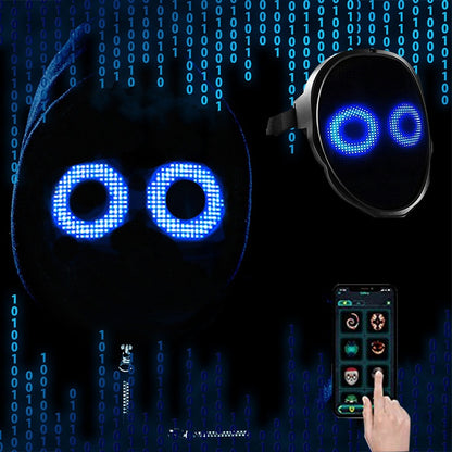 Programmable LED Light-Up Party Face Mask (photo 4)