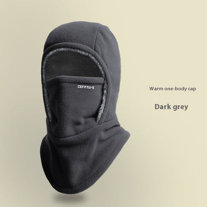 Fleece Hooded Scarf and Face Cover Hat (photo 11)