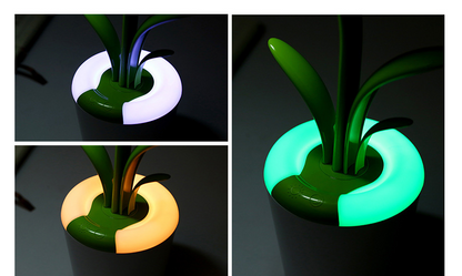 Plant-Shaped Rechargeable LED Table Lamp with Night Light Mode (photo 7)