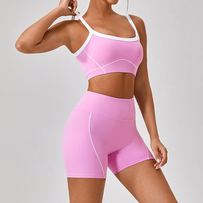 Women's Strappy Contrast Yoga Set (photo 10)