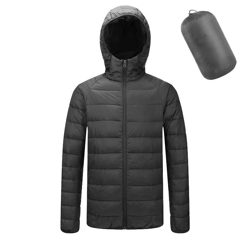 Men's Lightweight Padded Jacket, Hooded or Stand Collar (photo 8)