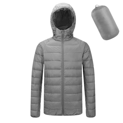 Men's Lightweight Padded Jacket, Hooded or Stand Collar (photo 9)