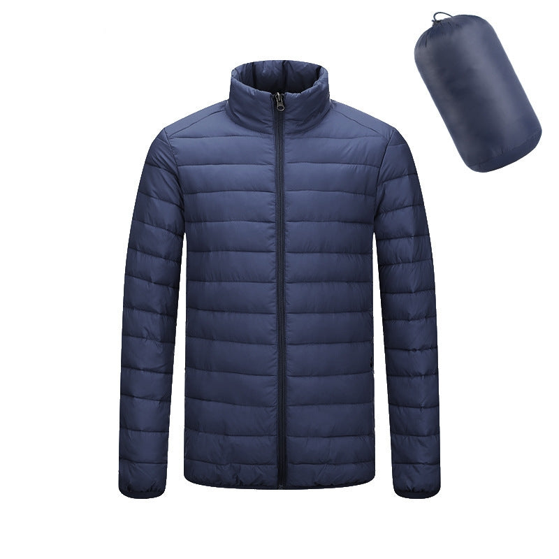 Men's Lightweight Padded Jacket, Hooded or Stand Collar (photo 11)