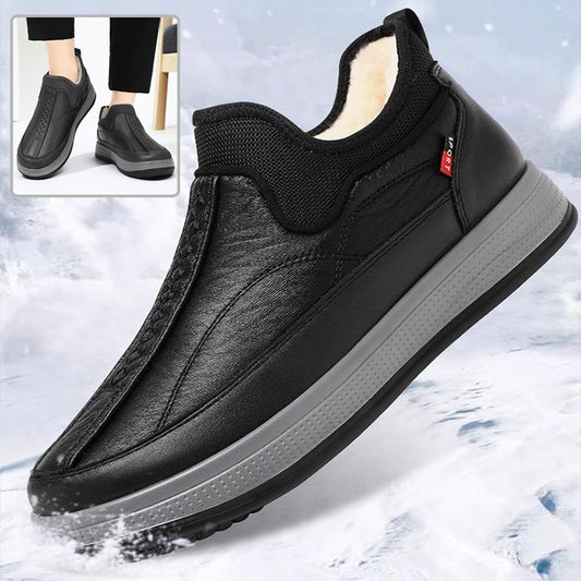 Men's Fleece-Lined Platform Snow Ankle Boots