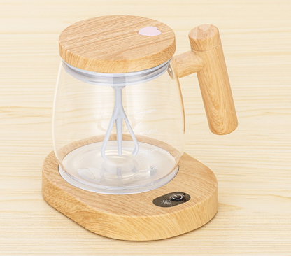 Self-Stirring Glass Coffee Mug, 400 ml (photo 38)