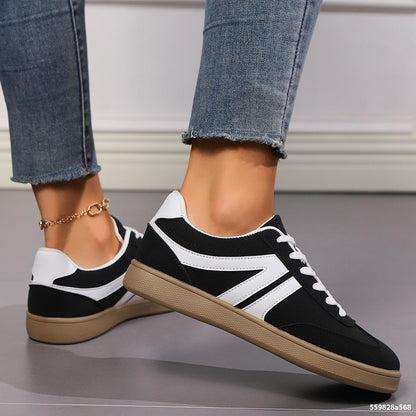 Women's Lace-Up Round-Toe Sporty Flats (photo 5)